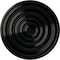 Ekena Millwork Carton Ceiling Medallion (For Canopies up to 2 5/8"), Hand-Painted Black Pearl, 12 5/8"OD x 1"P CM13CABPS - alternate 1